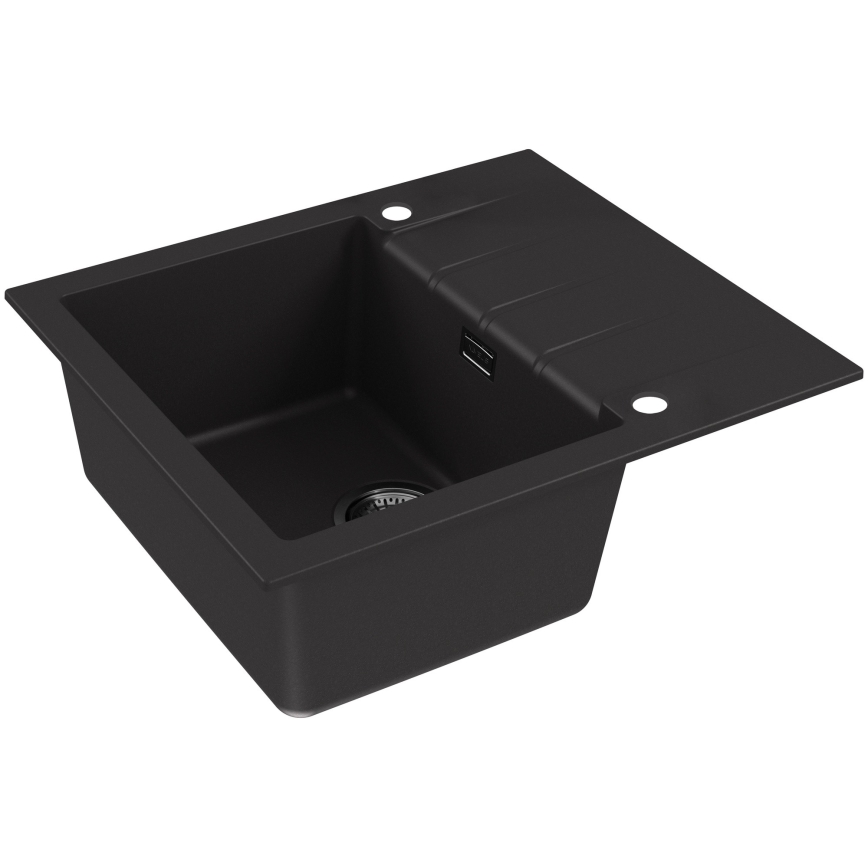 ALVEUS 1148158 - Gootsteen CADIT 59x50 cm graniet/zwart