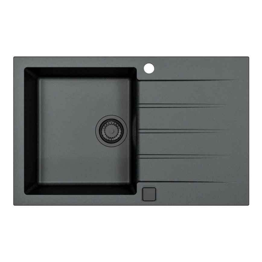 ALVEUS 1148159 - Gootsteen CADIT 79x50 cm graniet/zwart