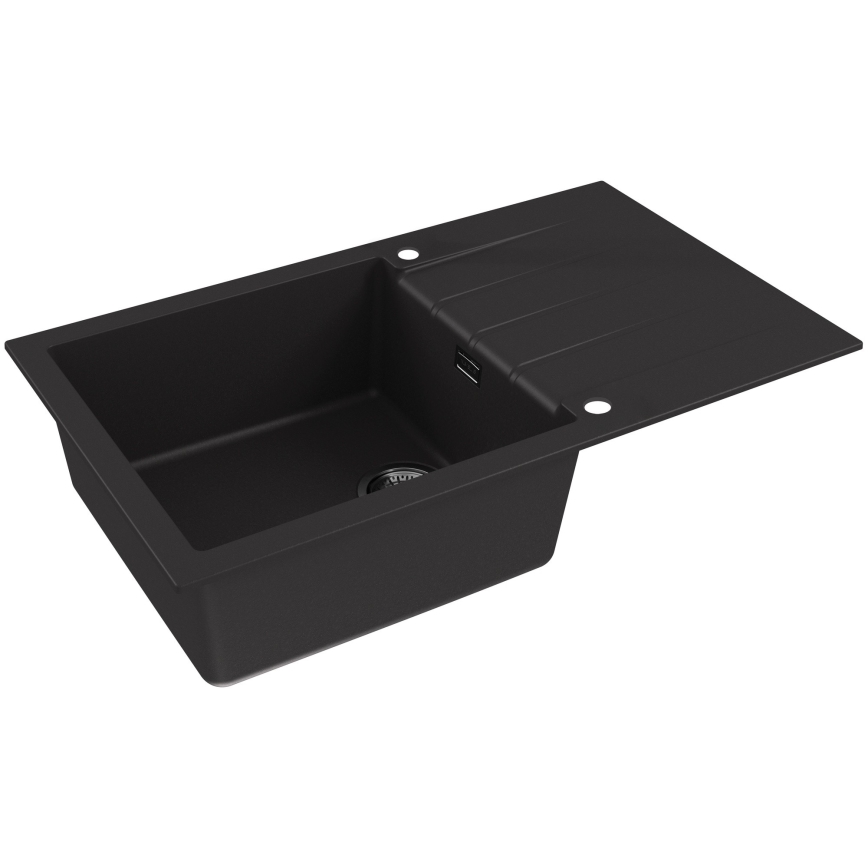 ALVEUS 1148160 - Gootsteen CADIT 86x50 cm graniet/zwart