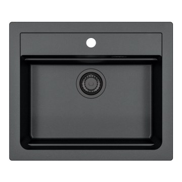 ALVEUS 1148162 - Gootsteen ATROX 59x50 cm graniet/zwart