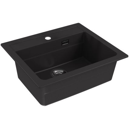 ALVEUS 1148162 - Gootsteen ATROX 59x50 cm graniet/zwart