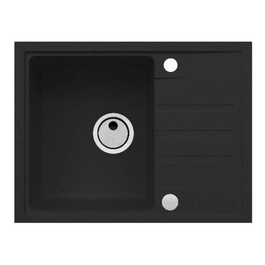 ALVEUS 1149080 - Gootsteen INTERMEZZO 62x48 cm graniet/zwart