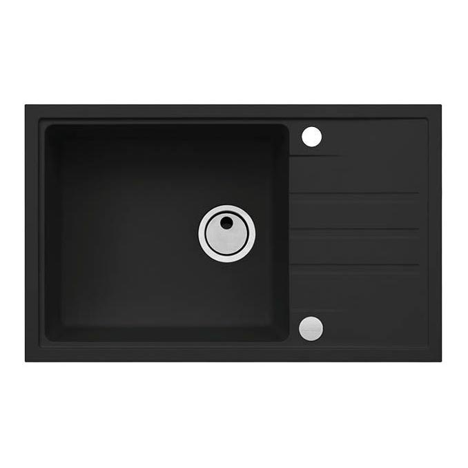ALVEUS 1149117 - Gootsteen INTERMEZZO 78x48 cm graniet/zwart