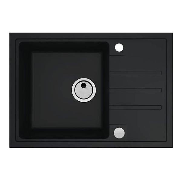 ALVEUS 1149126 - Gootsteen INTERMEZZO 68x48 cm graniet/zwart