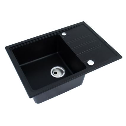 ALVEUS 1149126 - Gootsteen INTERMEZZO 68x48 cm graniet/zwart