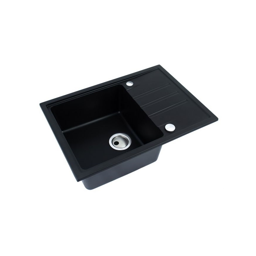 ALVEUS 1149126 - Gootsteen INTERMEZZO 68x48 cm graniet/zwart
