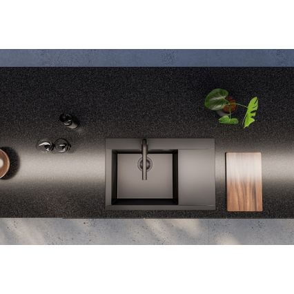 ALVEUS 1149305 - Keukenspoelbak PURE 79x51,5 cm graniet/zwart