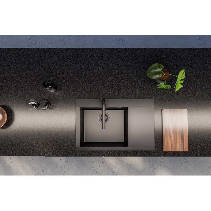 ALVEUS 1149305 - Keukenspoelbak PURE 79x51,5 cm graniet/zwart