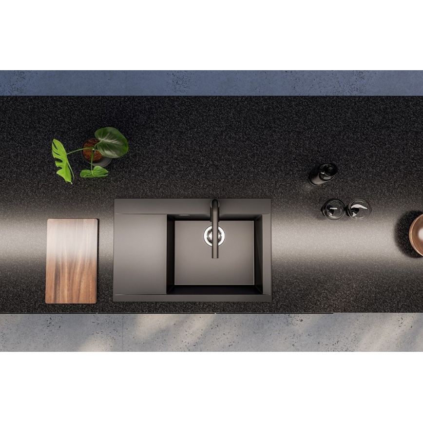 ALVEUS 1149503 - Keukenspoelbak PURE 79 x 51,5 cm graniet/zwart