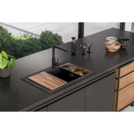 ALVEUS 1149503 - Keukenspoelbak PURE 79 x 51,5 cm graniet/zwart