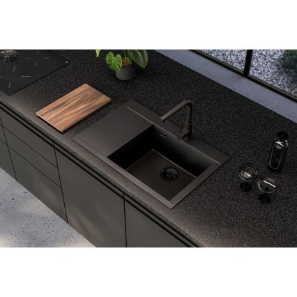 ALVEUS 1149504 - Keukenspoelbak PURE 79 x 51,5 cm granietcomposiet/zwart