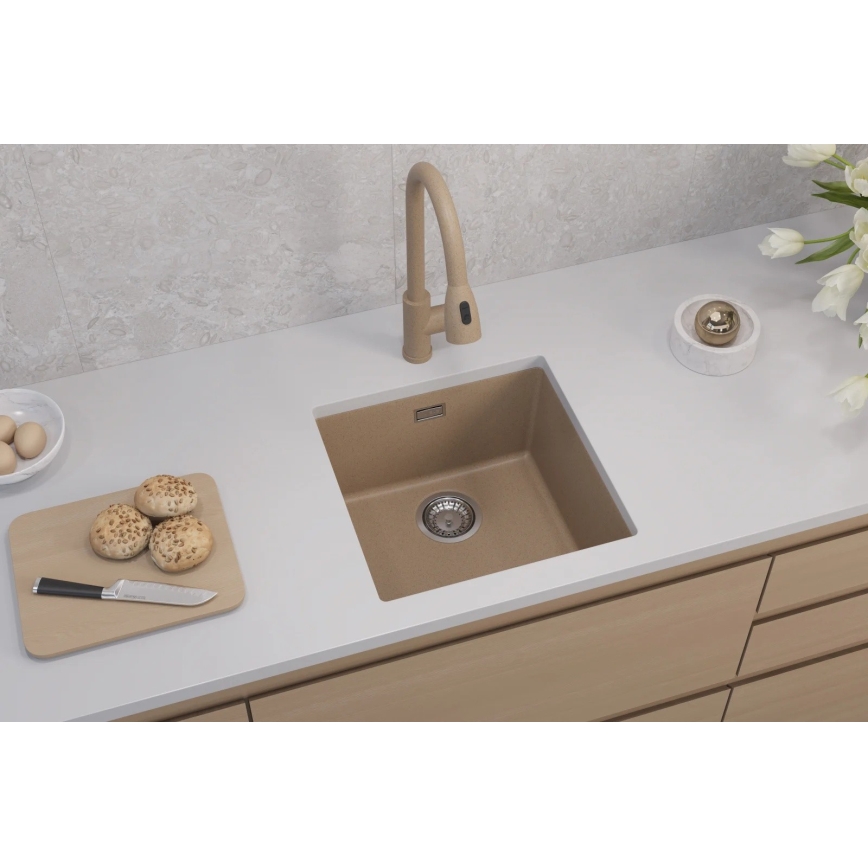 ALVEUS 1150047 - Gootsteen OMNI 45x45 cm graniet/beige