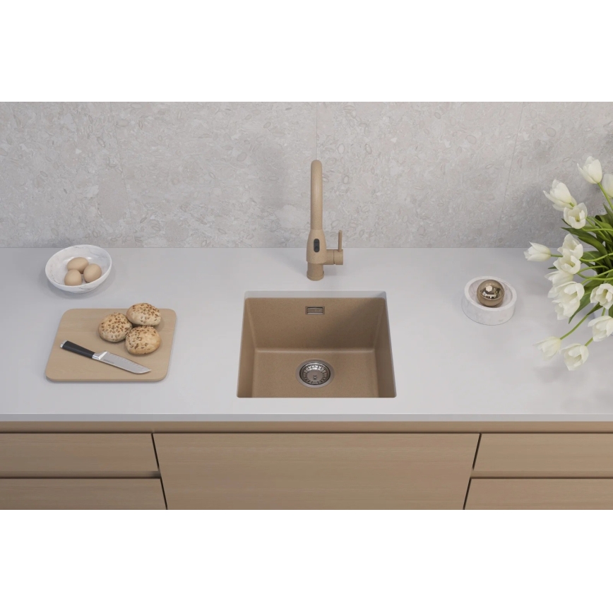 ALVEUS 1150047 - Gootsteen OMNI 45x45 cm graniet/beige