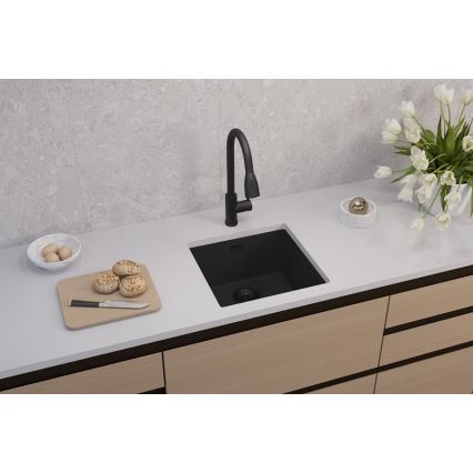 ALVEUS 1150048 - Keukenspoelbak OMNI 45x45 cm graniet/zwart
