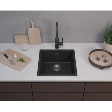 ALVEUS 1150048 - Keukenspoelbak OMNI 45x45 cm graniet/zwart