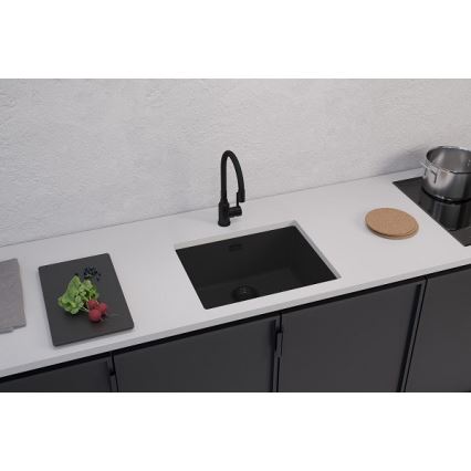 ALVEUS 1150057 - Keukenspoelbak OMNI 55x45 cm graniet/zwart