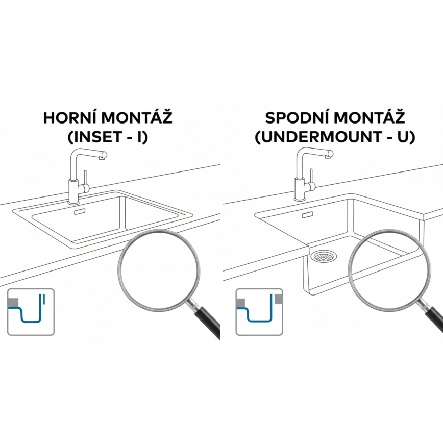 ALVEUS 1150057 - Keukenspoelbak OMNI 55x45 cm graniet/zwart