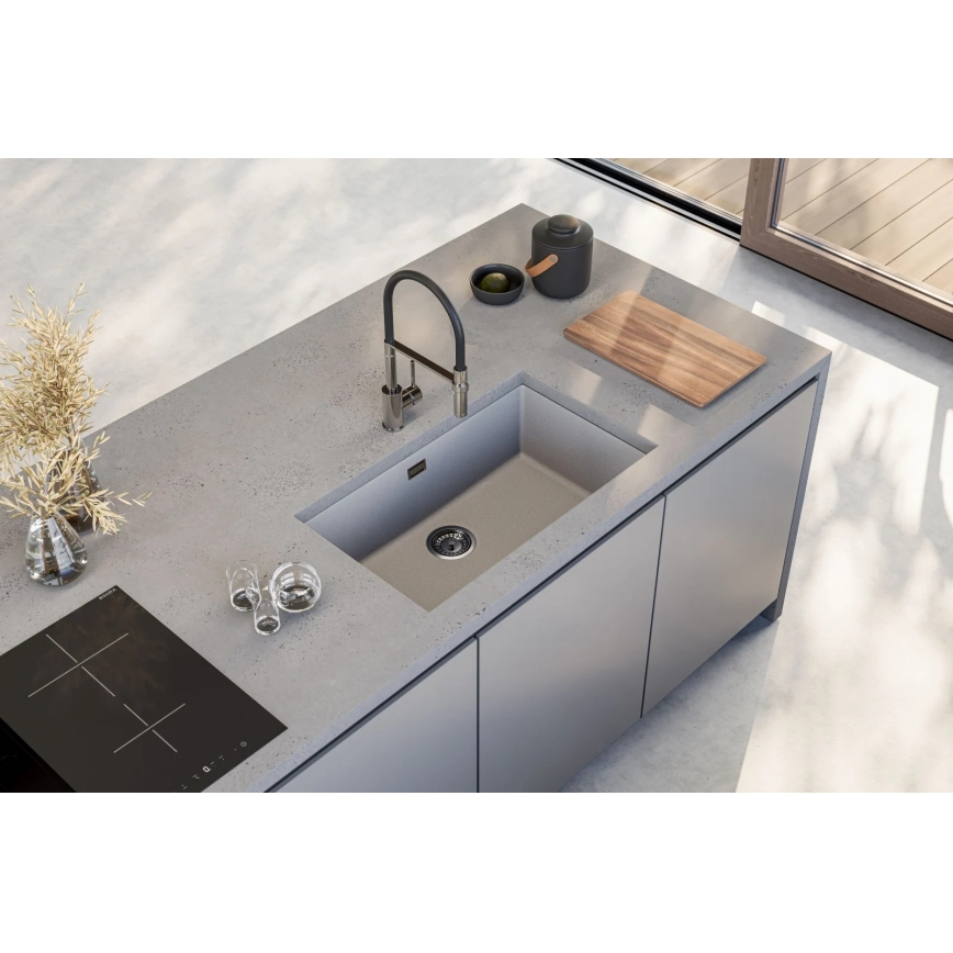 ALVEUS 1150058 - Gootsteen OMNI 75x45 cm graniet/wit