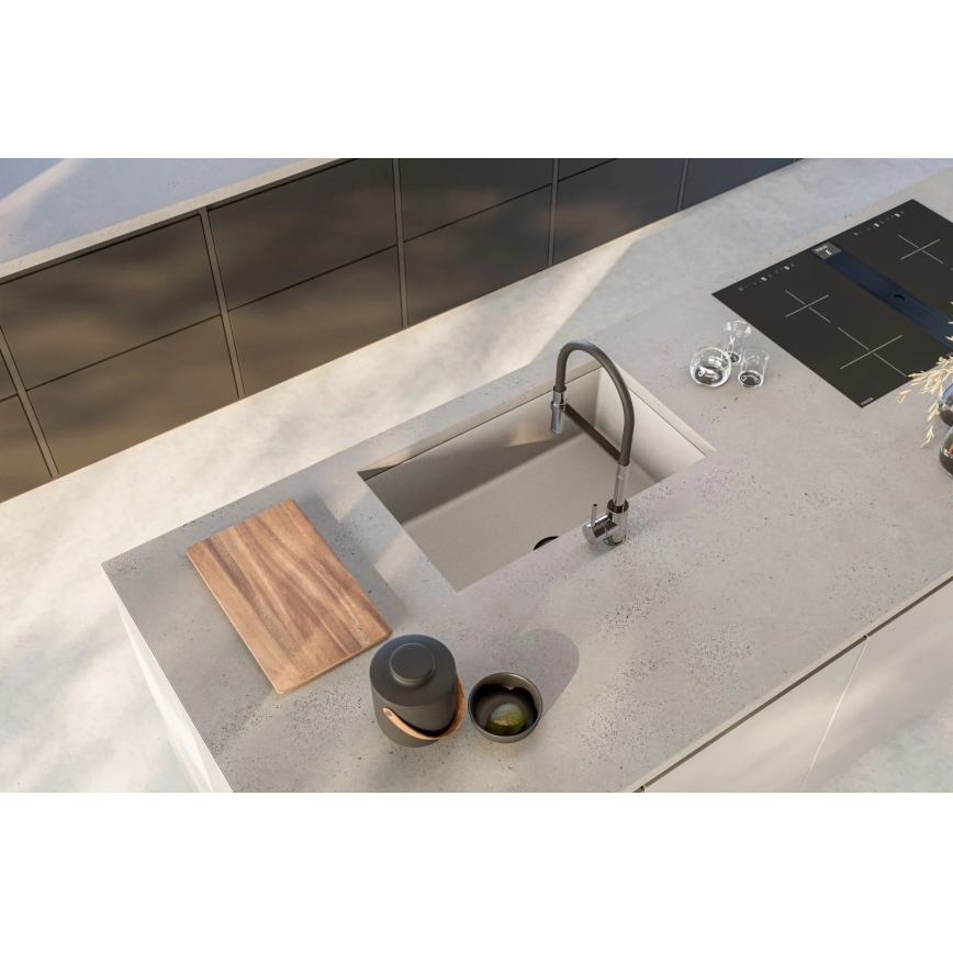 ALVEUS 1150058 - Gootsteen OMNI 75x45 cm graniet/wit