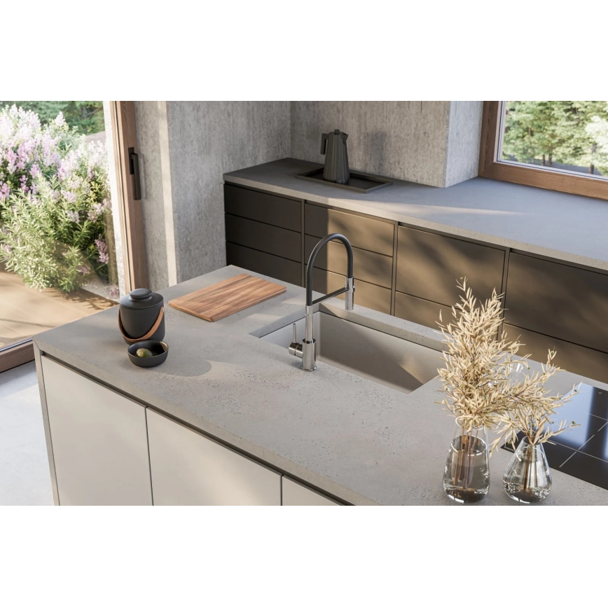 ALVEUS 1150058 - Gootsteen OMNI 75x45 cm graniet/wit