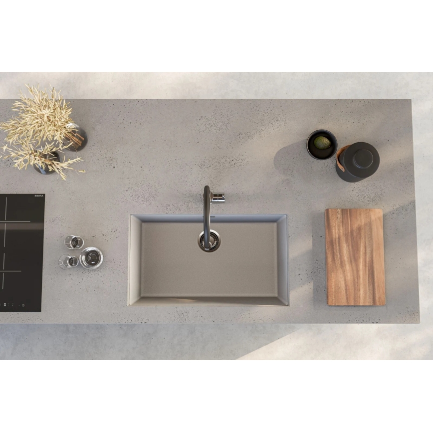 ALVEUS 1150058 - Gootsteen OMNI 75x45 cm graniet/wit