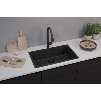 ALVEUS 1150064 - Gootsteen OMNI 75x45 cm graniet/zwart