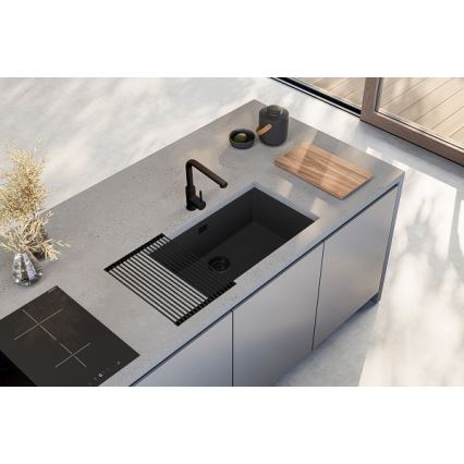 ALVEUS 1150064 - Gootsteen OMNI 75x45 cm graniet/zwart