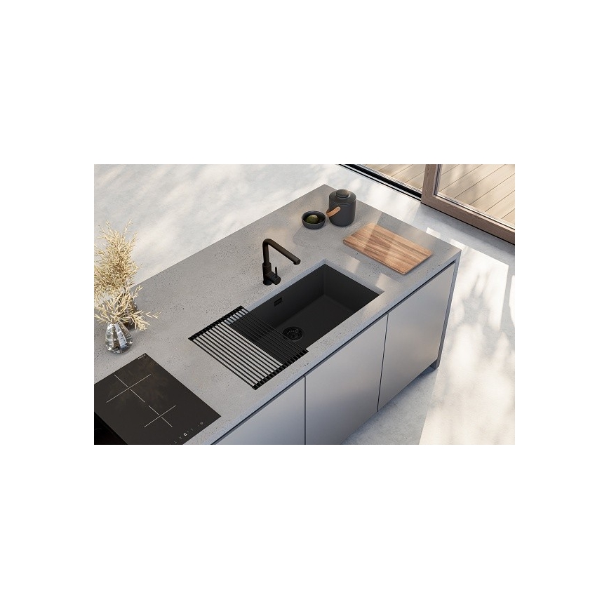 ALVEUS 1150064 - Gootsteen OMNI 75x45 cm graniet/zwart