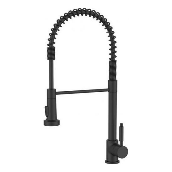 ALVEUS 1150887 - Keukenkraan met flexibel uitloop en sproeikop URBAN 47,1 cm zwart