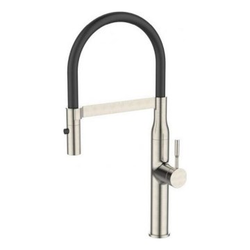ALVEUS 1150892 - Kraan voor gootsteen met flexibele arm met sproeier MIRAGE 49,5 cm satijn