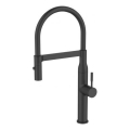 ALVEUS 1150893 - Kraan voor gootsteen met flexibele arm met sproeier MIRAGE 49,5 cm zwart