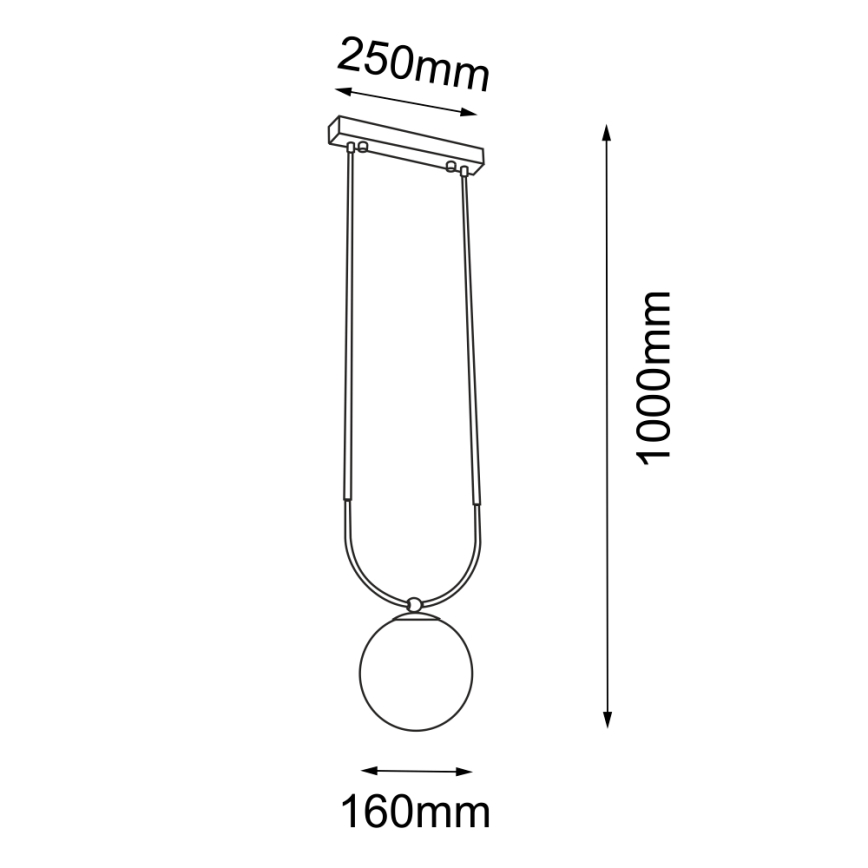 Amplex - Hanglamp aan een koord 1xE14/15W/230V zwart