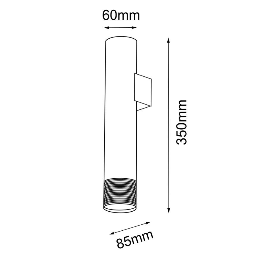Amplex - Wand Lamp 1xGU10/15W/230V
