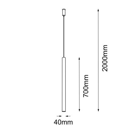 Amplex - Hanglamp aan een koord 1xGU10-MR11/15W/230V zwart/messing