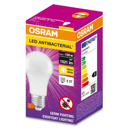 Antibacteriële LED Lamp A100 E27/13W/230V 2700K - Osram