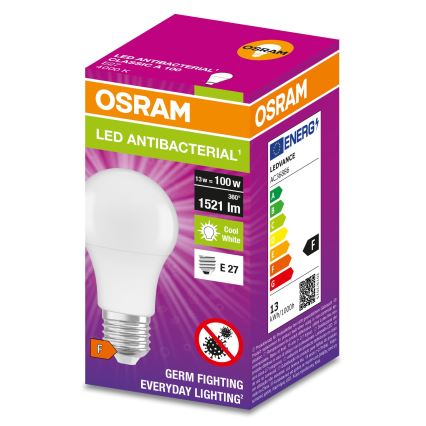 Antibacteriële LED Lamp A100 E27/13W/230V 4000K - Osram