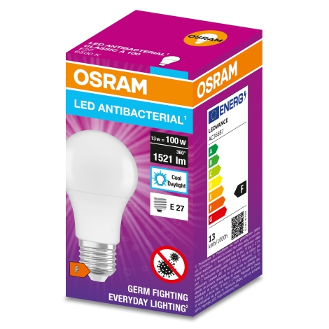 beginnen Verward dienen Antibacteriële LED Lamp A100 E27/13W/230V 6500K - Osram | Lampenmanie