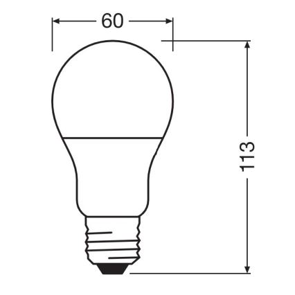 Antibacteriële LED Lamp A60 E27/8,5W/230V 4000K - Osram