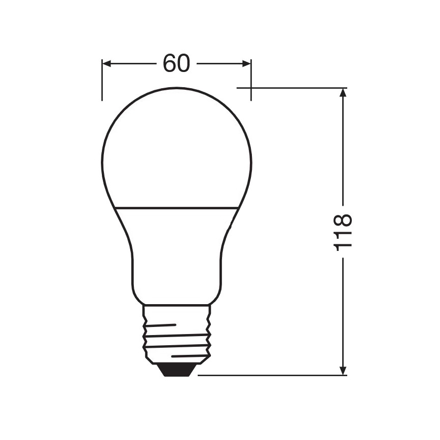 Antibacteriële LED Lamp A75 E27/10W/230V 6500K - Osram