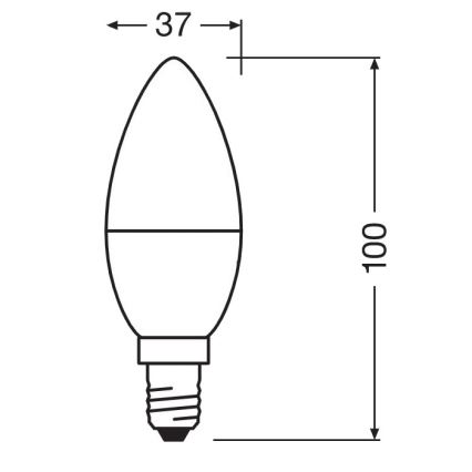 Antibacteriële LED Lamp B40 E14/4,9W/230V 2700K - Osram