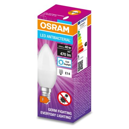 Antibacteriële LED Lamp B40 E14/4,9W/230V 6500K - Osram