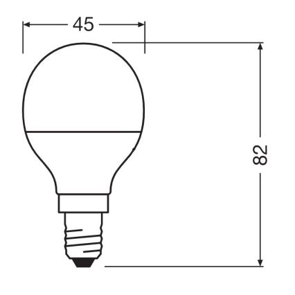 Antibacteriële LED Lamp P40 E14/4,9W/230V 6500K - Osram