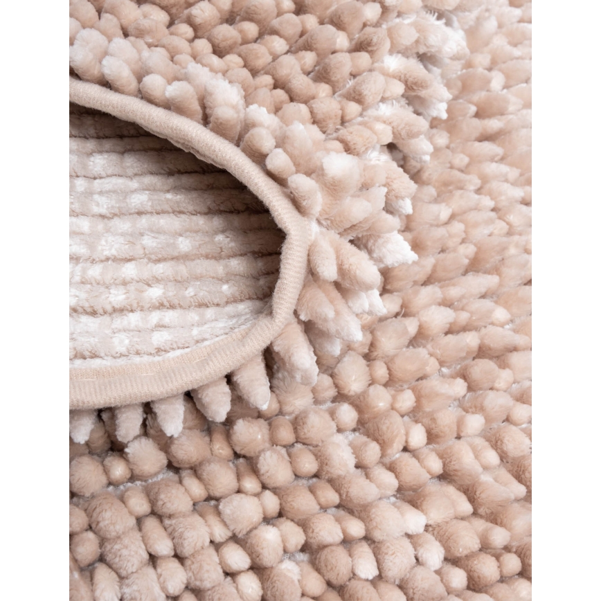 Antislip badmat CHENILLE 50x80 cm beige