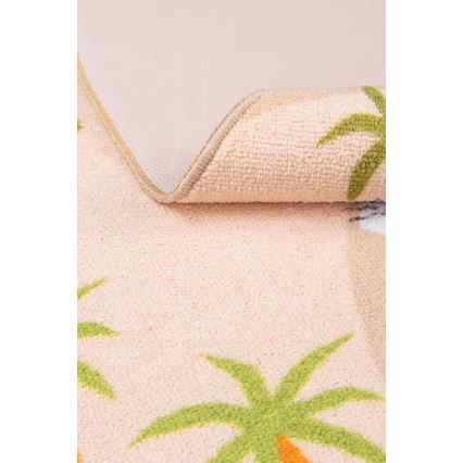 Antislip kinder vloerkleed ARES STREETS 160 cm beige/safari