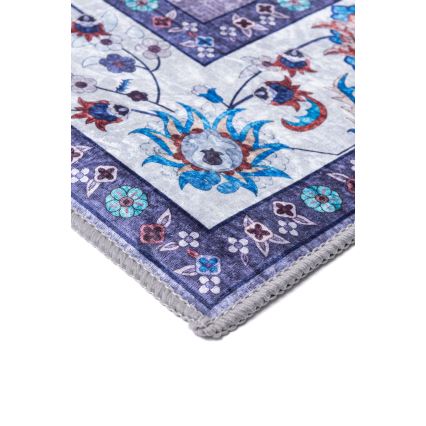 Antislip oosters vloerkleed PRINT SHINE 120x170 cm blauw