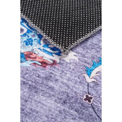 Antislip oosters vloerkleed PRINT SHINE 120x170 cm blauw