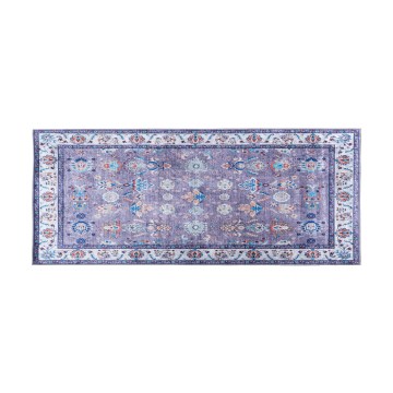 Antislip oosters vloerkleed PRINT SHINE 70x140 cm blauw