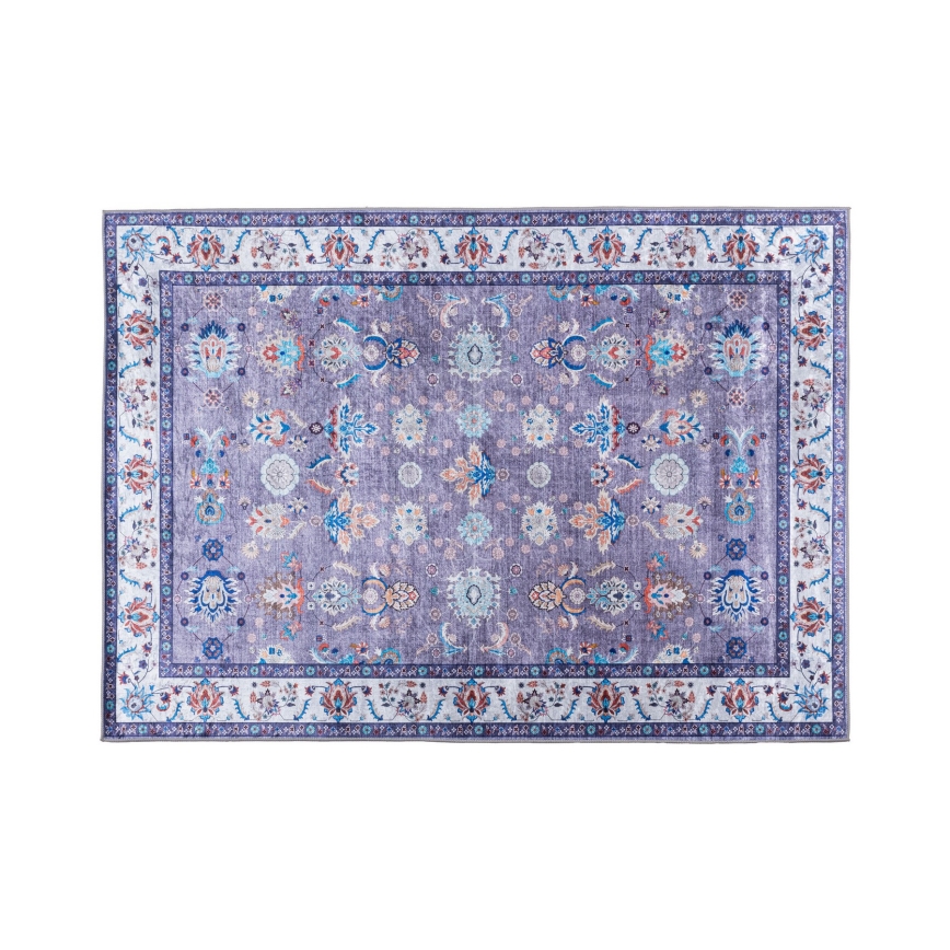 Antislip oriëntaals vloerkleed PRINT SHINE 120x170 cm, blauw
