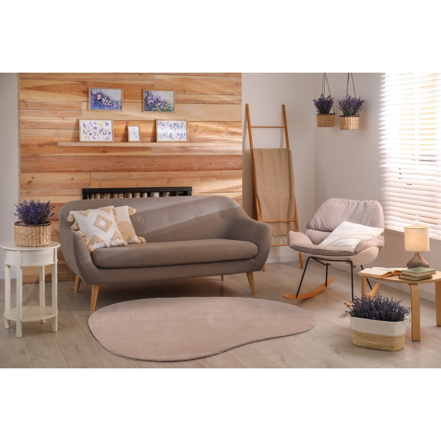 Antislip vloerkleed LOREN 120x170 cm beige