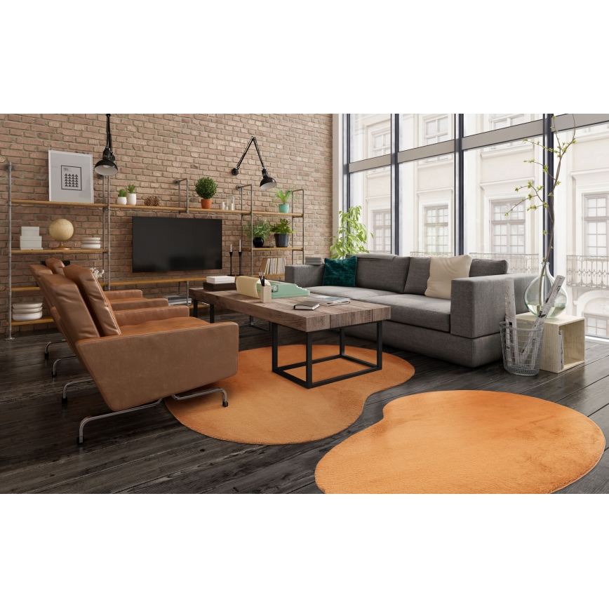 Antislip vloerkleed LOREN 120x170 cm oranje